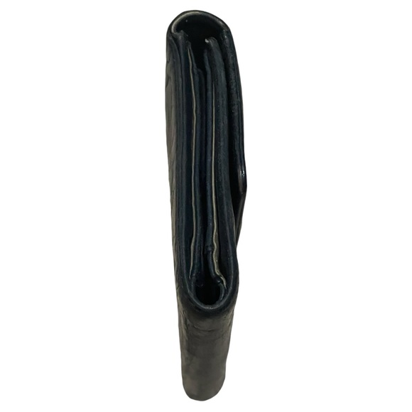 CHANEL Camellia Cocomark Trifold Long Wallet Leather Black - Picture 4 of 8